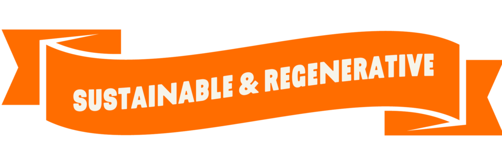 Sustainable and regenerative banner